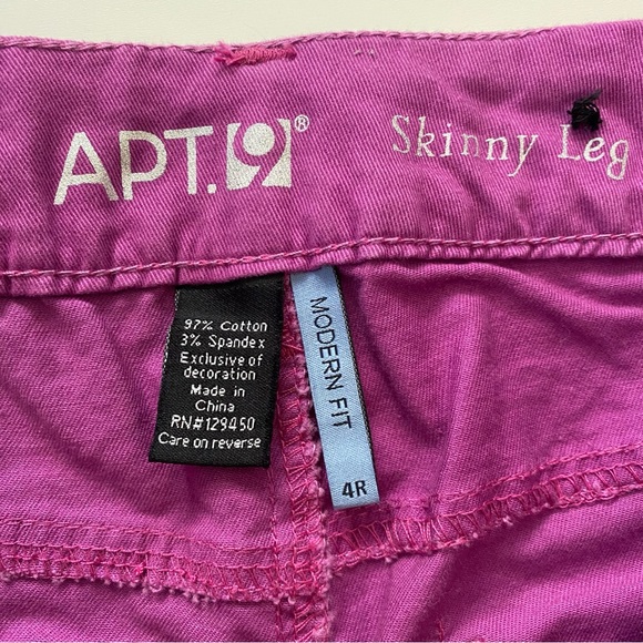Apt 9 size 4R modern fit skinny leg pants NWT - Picture 3 of 13